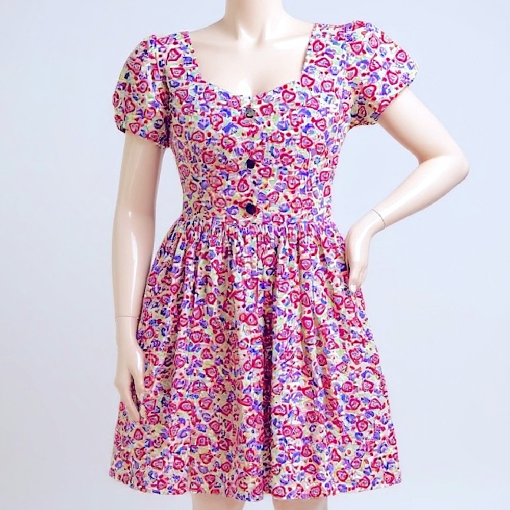 Bernie Dexter plus size! Purple Hearts Desire Midi Dress 1XL